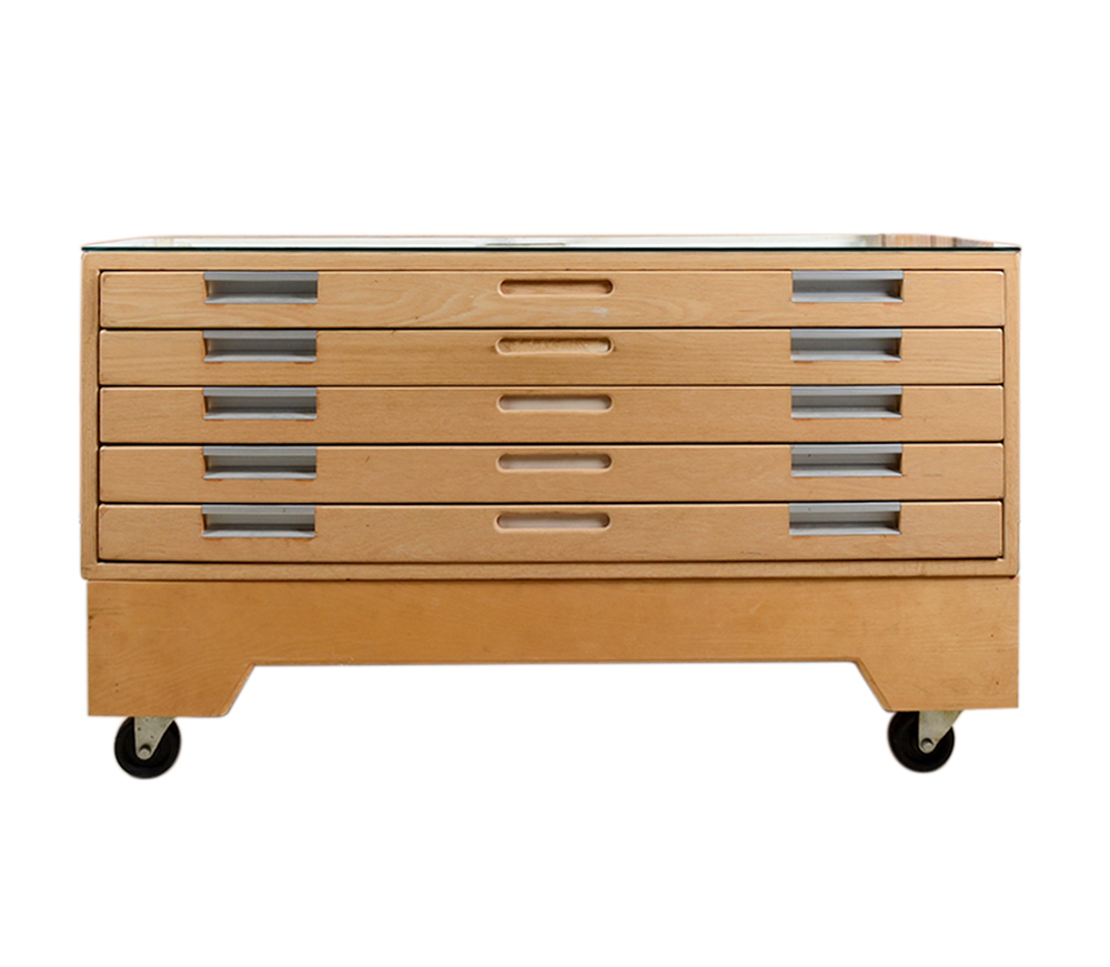 Drafting Table and Flat File EBTH